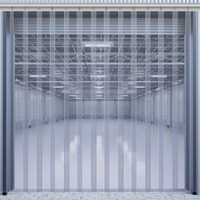 Juexica 36 x 80 Inch Clear Freezer Door Curtain Plastic Door Strips Curtain
