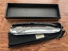 NEW Michael Aram Pod Long Olive Dish Stainless Steel Bronzed Botanical In Box