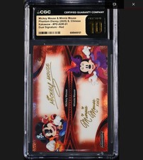 2025 Kakawow Phantom Disney Mickey Mouse Minnie Mouse Auto 48/75 CGC Pristine 10
