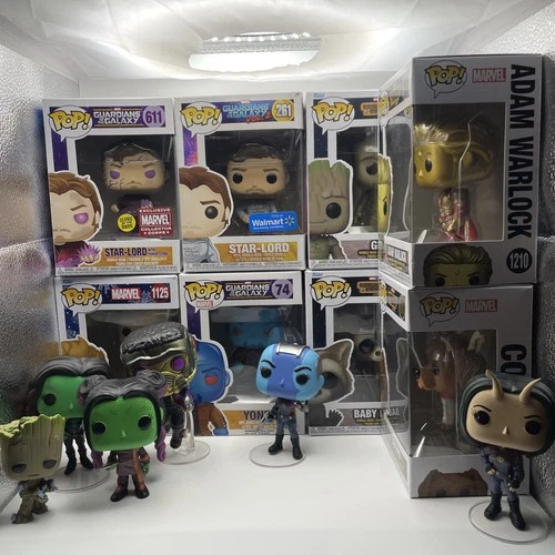 Funko Pop! Guardians of the Galaxy Set Lot Of 14, Star-Lord, Groot, Yondu, Cosmo