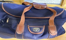 Antler Large Holdall Weekend Travel Bag Pull Along Wheeled Bag Blue 