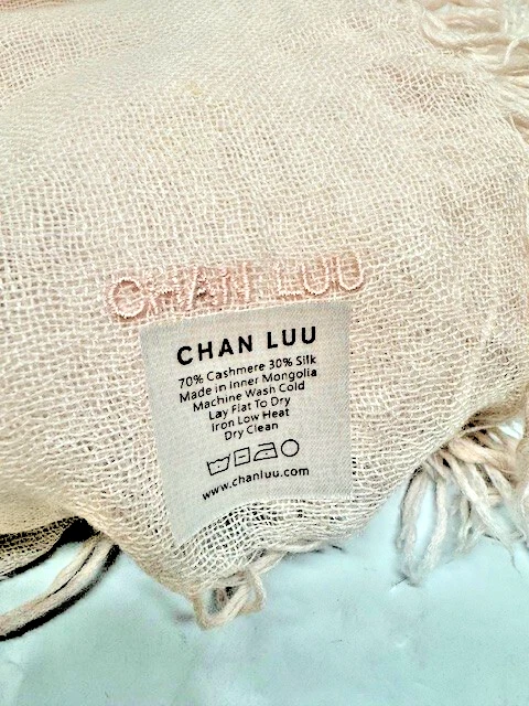 Bufanda Chan Luu Cachemira y Seda-Tiza Malva*Nueva sin Etiquetas Foto 4 de 4