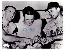 Steve Barber Gus Triandos Signed Autographed 8X10 Photo Orioles JSA II72881