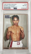1999 WORLD BOXING MAGAZINE-HAND CUT #143 MANNY PACQUIAO PSA 8