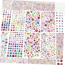 6124Pcs Gem Stickers-Self-Adhesive Face Jewelry Stickers, Acrylic Gems DIY 20