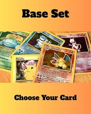 Pok mon Base Set - Choose Your Card - WoTC 1999 - Complete Your SET - NM/LP