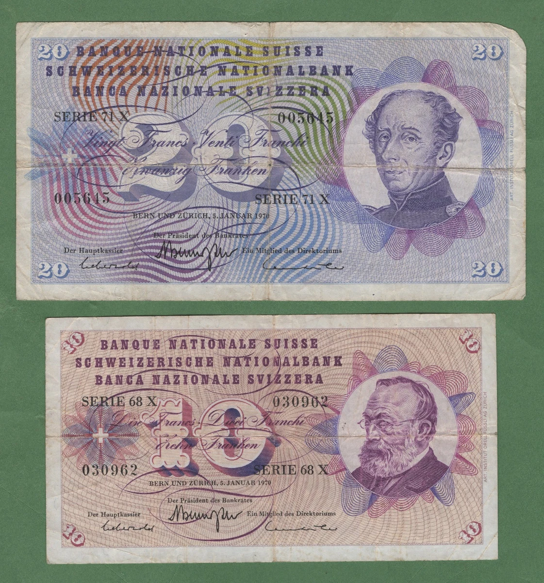 1970 Swiss Paper Money for sale | eBay