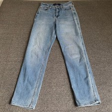 Hollister Co Ultra High-Rise Mom Jean Women's 3R/26 Medium Wash Minimalist