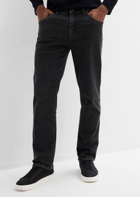 Stretch-Jeans Bootcut Regular Fit Gr. 38 Schwarz Denim Herren-Hose Pants Neu*