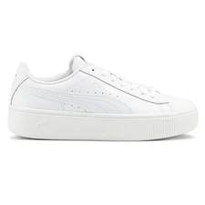 PUMA Vikky Stacked Lace Up  Womens White Sneakers Casual Shoes 369143-02
