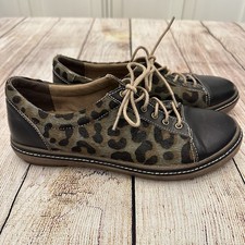 Spring Step L'Artiste Bibbie-Leopard Lace-up Shoe Size 40 9 Quirky Artsy Boho