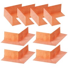 8pcs Waterproofing Corner Shower Polyethylene Seamless Orange Inside Outside 