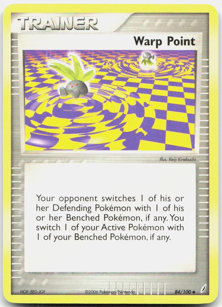 Warp Point 84/100 Uncommon Crystal Guardians Pokemon Near Mint