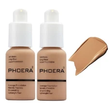 2 Pack PHOERA Foundation 105 Sand 0.51 Fl Oz (Pack of 2), 105 