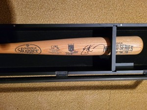 Eric Hosmer Signed Louisville Slugger Royals Bat JSA 2014 World Series