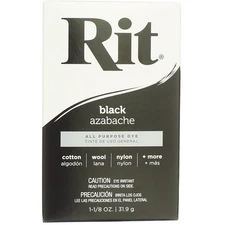 4 Pack Rit All-Purpose Powder Dye, Black, 1.125 oz