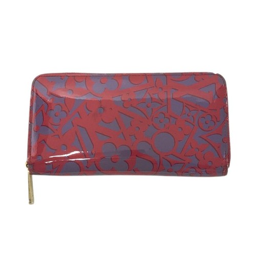 Louis Vuitton Zippy Wallet Long Vernis Red Monogram Pre-owned From Japan