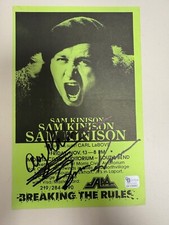 SAM KINISON SIGNED AUTOGRAPHED SHOW POSTER 5.5