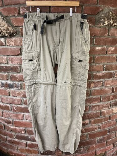 BC Clothing Men’s Convertible Cargo Pants Shorts Sz M 34 X 30 Distressed
