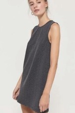 Urban Outfitters Uo Tasker Structured Shift Dress Black Polka Dot Medium