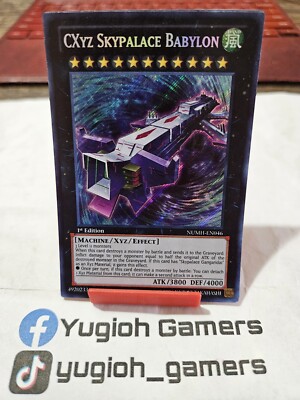 Yu-Gi-Oh CXYZ Skypalace Babylon NUMH 1st Edition Secret Rare Light