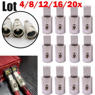 4-20x 1/0 Gauge To 0 Gauge Car Stereo Audio Amp Power/Ground Input Wire Reducer