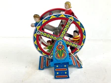 SCHYLLING Ferris Wheel Tin Litho Rotating Carnival Ride Figure Toy