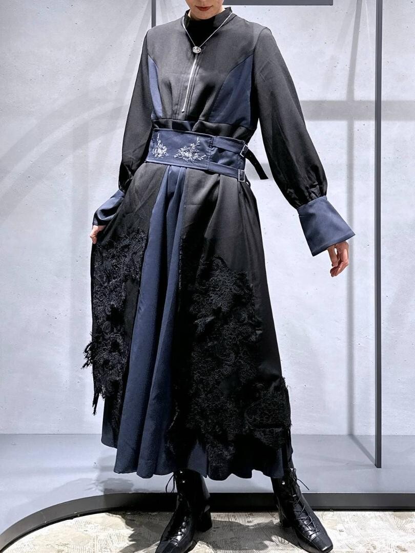 Ado HARE Collaboration Lace Long Dress Free Size Color Black Ado HARE Collaboration Lace Long Dress Free Size Color Black