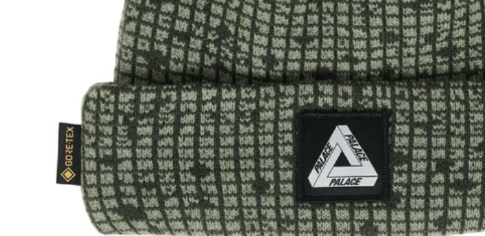 Palace Skateboards Gore-Tex Tri-Ferg Patch Beanie Night Grid DPM
