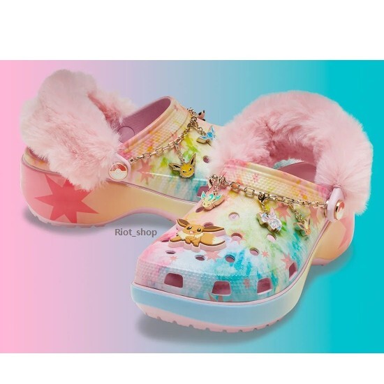 CROCS X Pokemon Eevee Classic Platform Clog - 211429 Expeditedship