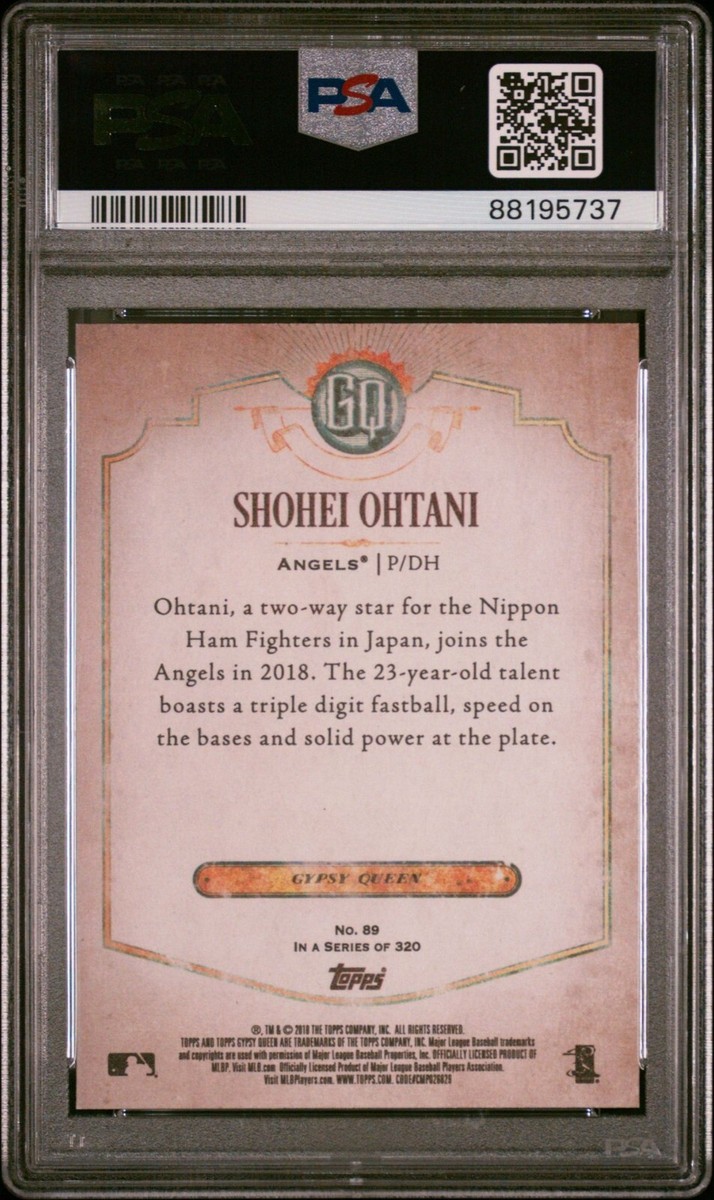 【ＰSA9鑑定品_稀少】大谷翔平_RCカード_2018 Gypsy Queen 2018 TOPPS GYPSY QUEEN #89 SHOHEI OHTANI ROOKIE CARD PSA 10