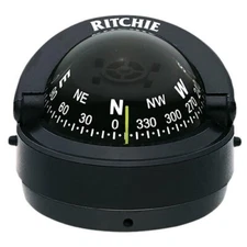 Ritchie Compass, Surface Mount, 2.75" Dial, Black. S-53