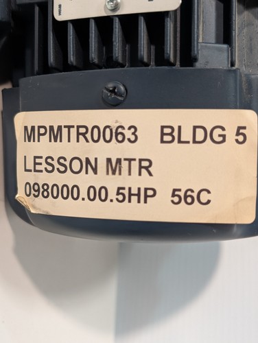 Leeson 192035.00 IEC Metric Motor C71T17FZ6C 0.5 HP, 3 Phase, 230/460 V, 1700RPM - Picture 5 of 12