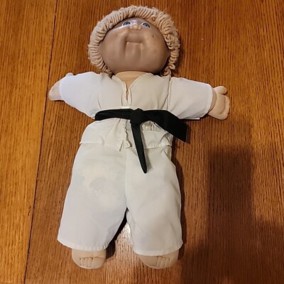 Vintage Cabbage Patch Doll 1978, 1982 - Karate Black Belt Blond Xavier Roberts