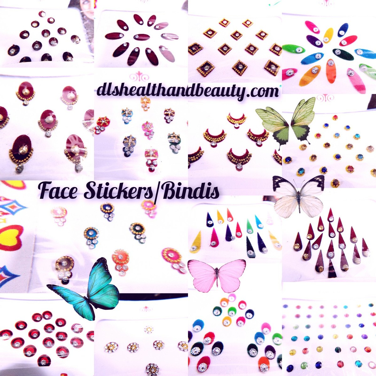 Bindi Tikka Shilpa Nose Gem Stud Self Adhesive Face Nail  Sticker-BUY2GET1FREE
