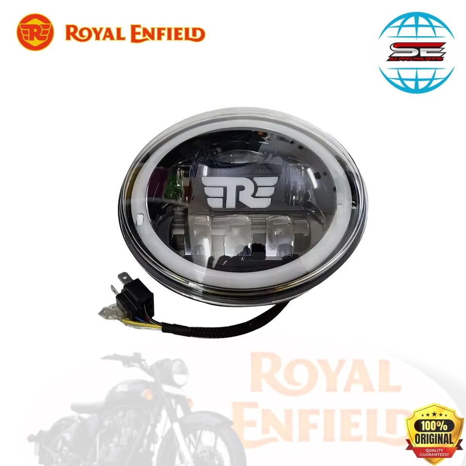 NEUER RE LED SCHEINWERFER FÜR ROYAL ENFIELD HUNTER 350 METEOR 350 NEW CLASSIC... - Bild 2 von 4