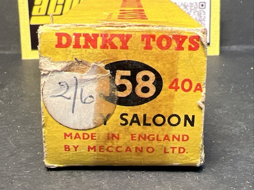 1954-56 Dinky Toys - 158 40A RILEY SALOON - Green - Original Box - Picture 18 of 20