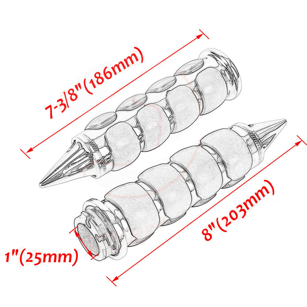 1" Motorcycle Handle Bar Hand Grips Fit For Harley Sportster XL883 1200 Dyna FXD