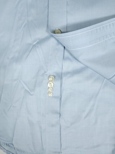 Lands End Button Down Shirt Adult 16.5 34 Blue Long Sleeve Mens - Picture 9 of 13