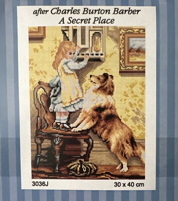 Orchidea needlepoin tapestry gobelin canvas only 30x40 cm Secret Place