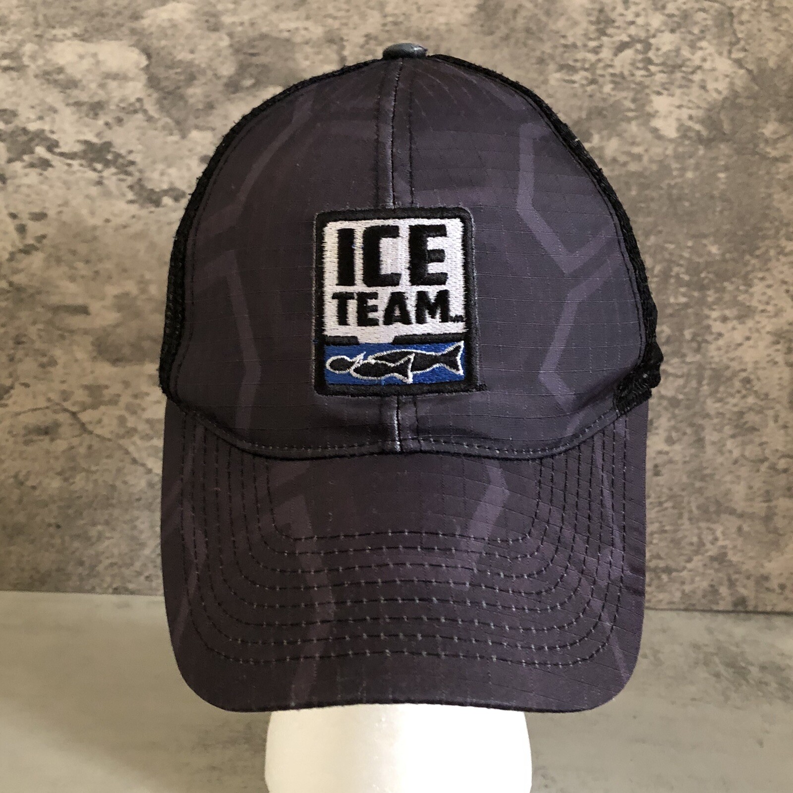 CLAM "TEAM ICE" ICE FISHING PRODUCTS HAT BROWN/BLACK … Gem