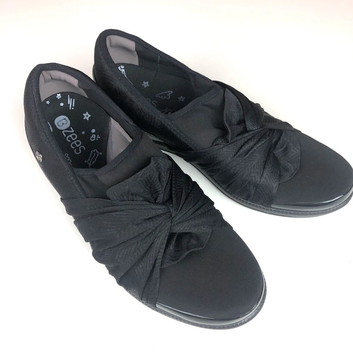 NEW Bzees Womens Leeza Lightweigh Slip On Walking Comfort Shoes