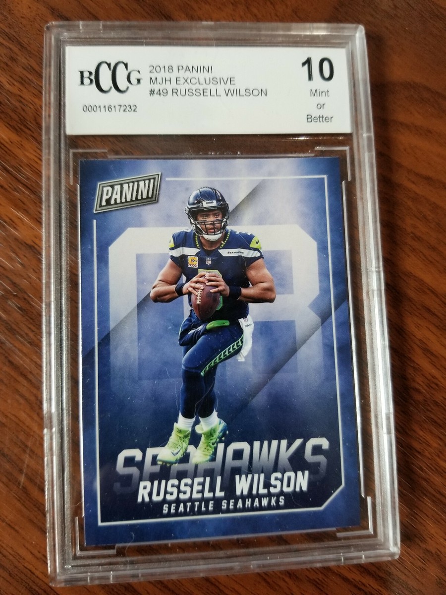 2018 Panini MJH Exclusive #49 Russell Wilson Seattle Seahawks BCCG