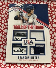 2018 Panini USA Baseball Stars & Stripes Tools of the Trade /7 Brandon Dieter