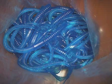 Manns 9" Jelly Worm 6 PK Worms Bass Fishing Lure Blueberry Worm Discontinued