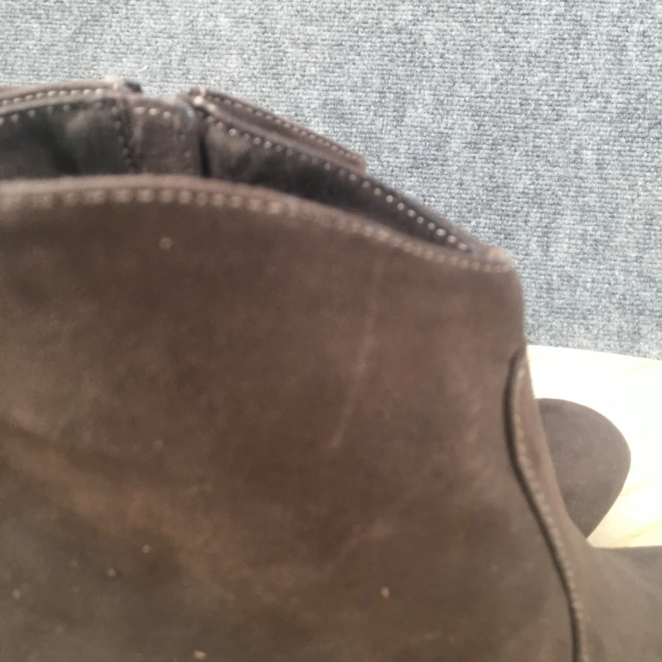 Report Botas Mujer 8 Marcus Botines Tacones Bloque Cremallera Lateral Gris Imitación Gamuza Foto 3 de 4