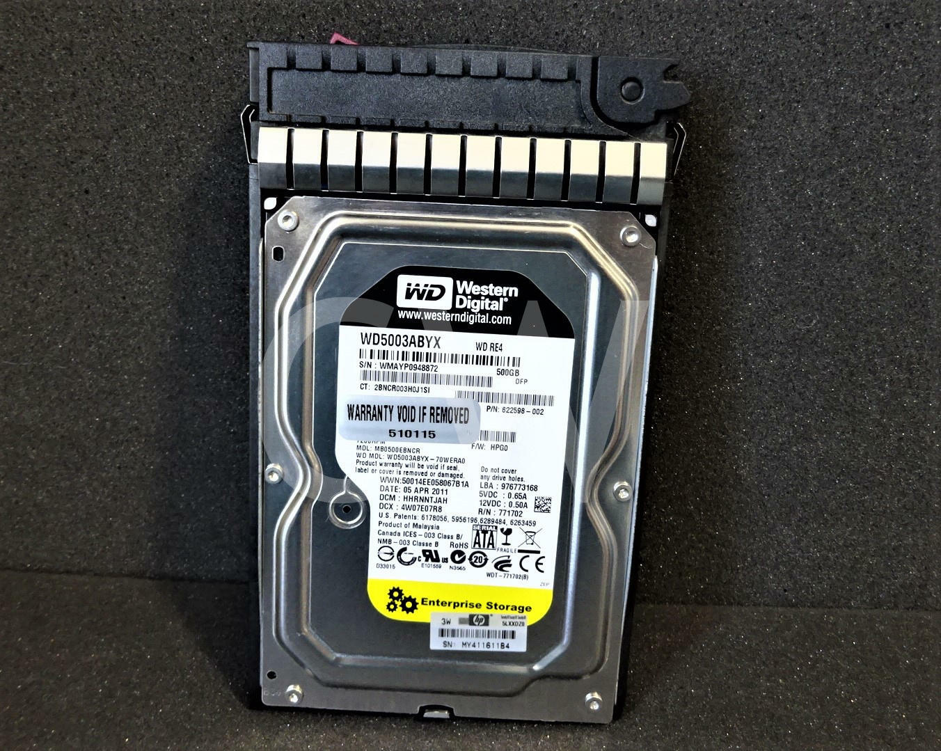 459319-001 458928-B21 HP 500GB 7200RPM 3Gbps 3.5 