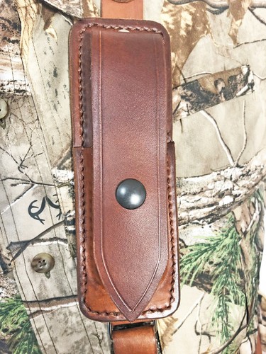Sportsman's Chest Holster for CZ semi autos Brown Leather. Made in the USA. - Picture 9 of 10