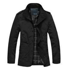 Cappotto Uomo Camicia Giacca Oversize E Casuale Vintage Outwear Con Collo Alti