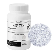 2 LB White Indicating Silica Gel 3-5 mm Beads Desiccants 0.9 kg Reusable